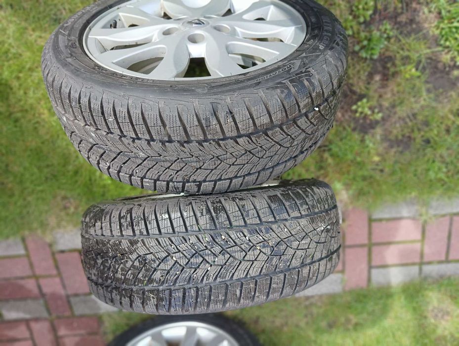Renault 17 5x114,3 Koła zimowe z oponami i czujnikami.
