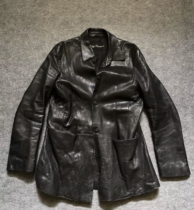 Куртка чоловіча шкіряна  Ugo Cacciatori Rick Owens