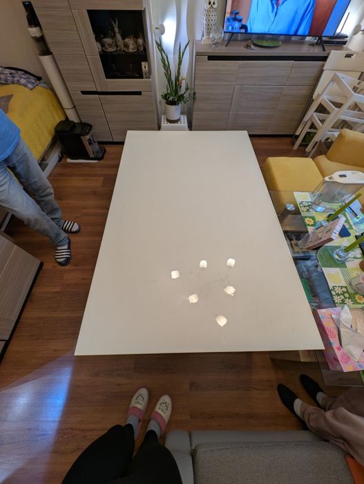 Stół biały 135x85cm