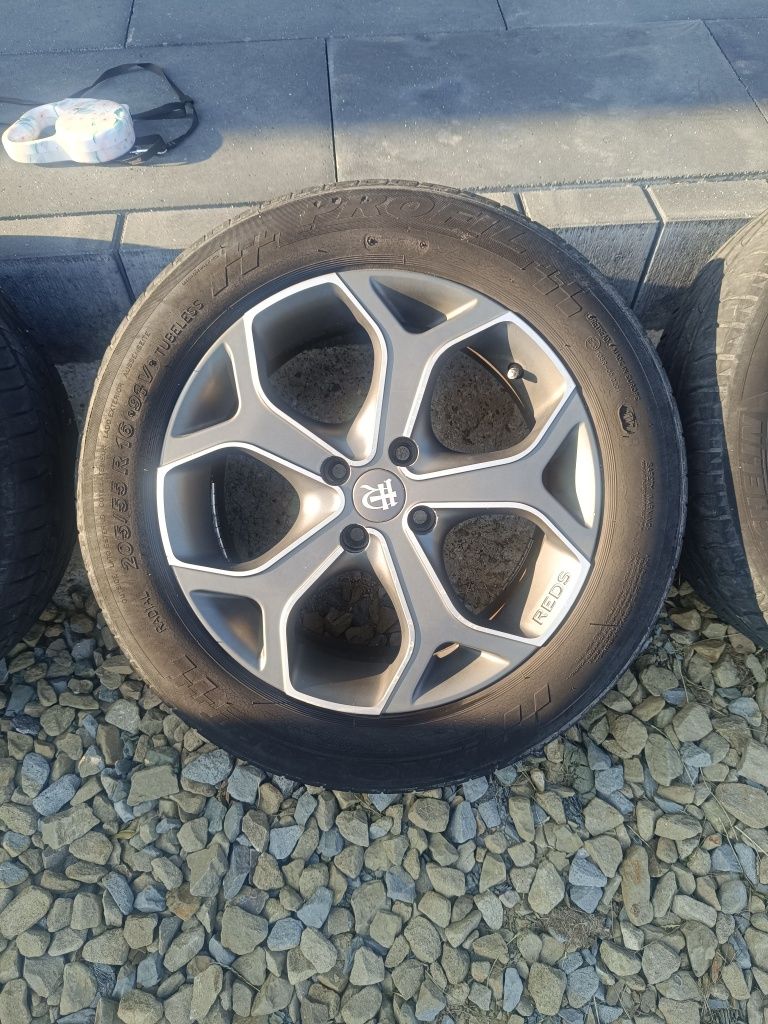 Alufelgi REDS 16" 4x100 + opony letnie 205/55