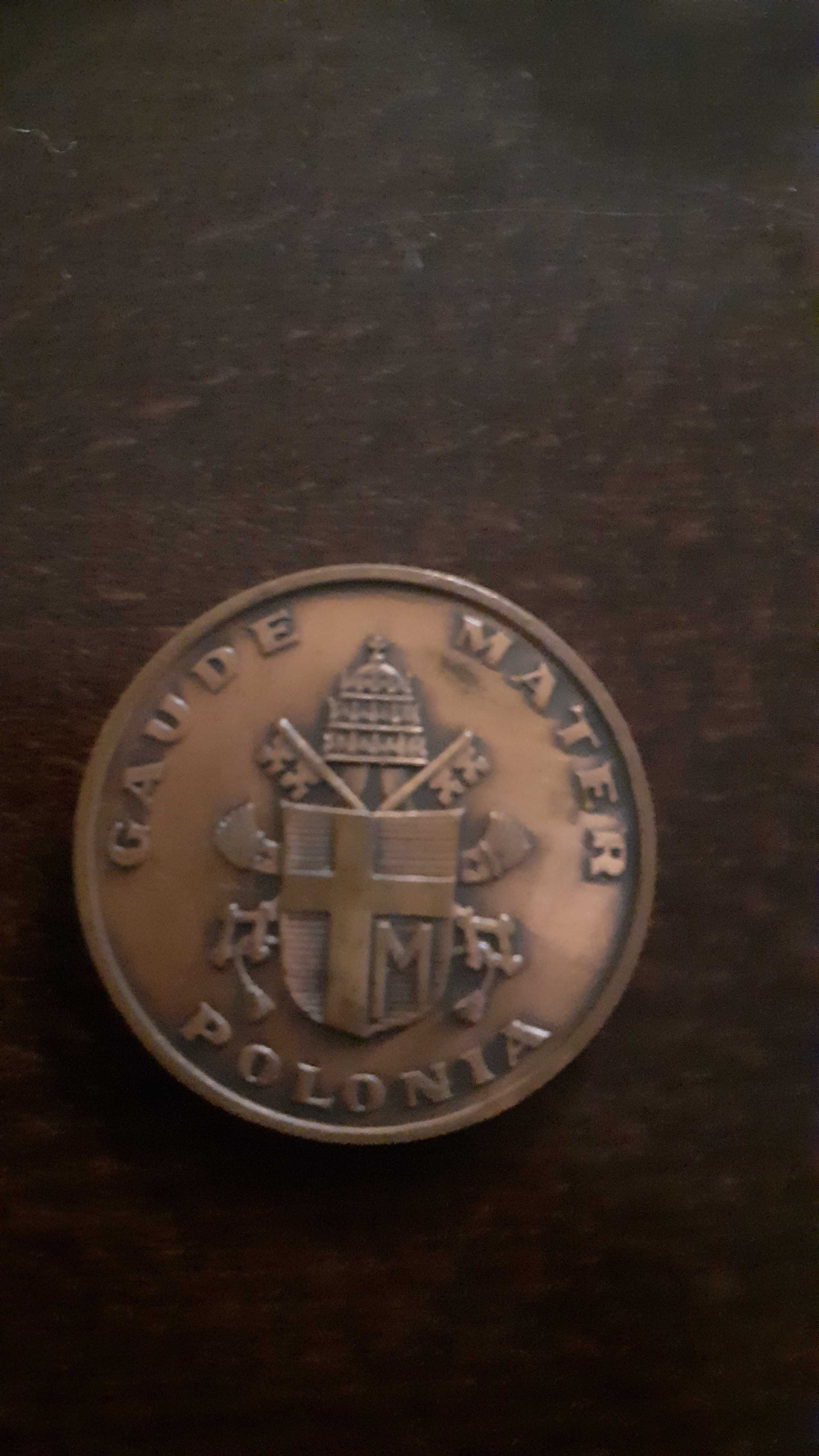 Medal Jan Paweł II GAUDE MATER POLONIA 1978 Mosiądz
