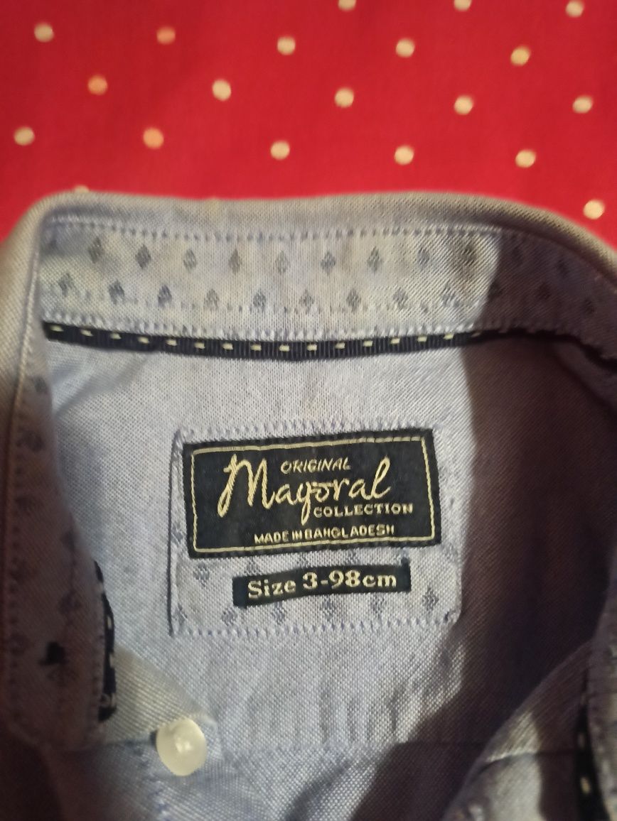 Camisa Mayoral 3 anos azul para menino