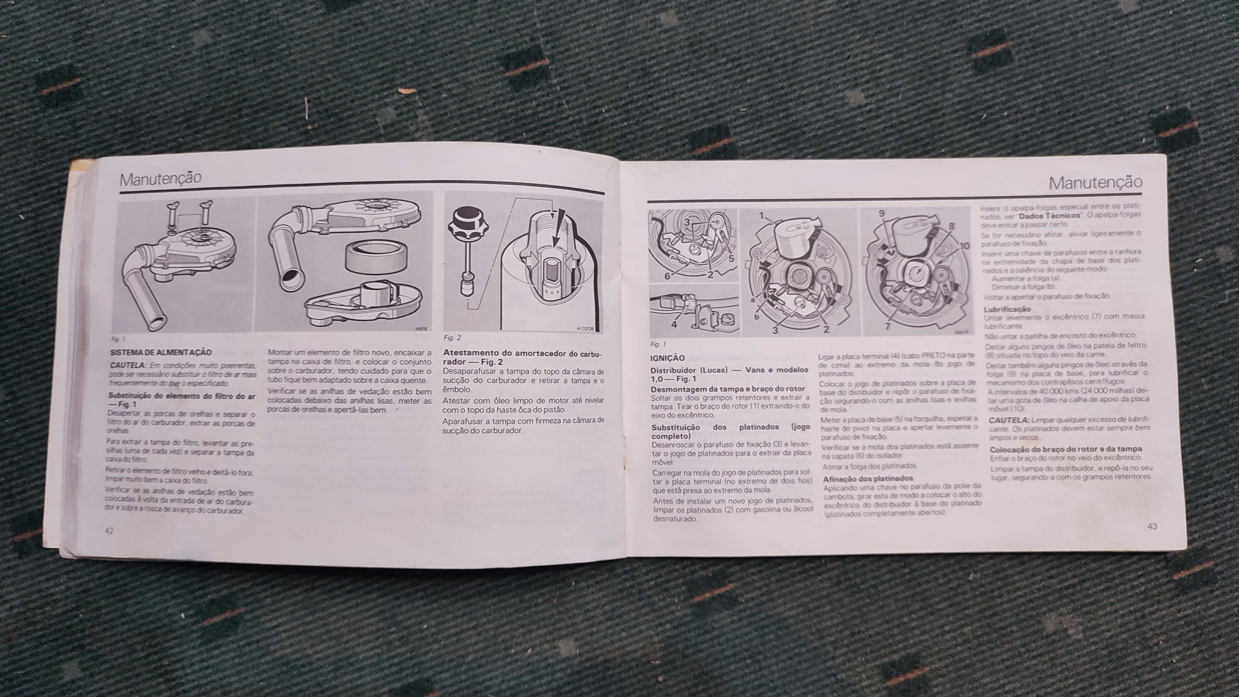 Manual de Instruções antigos para Austin Rover Metro