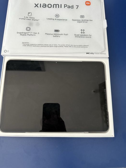 Tablet Xiaomi Pad 7 11.2” 8GB/256GB Wi-Fi Graphite Grey