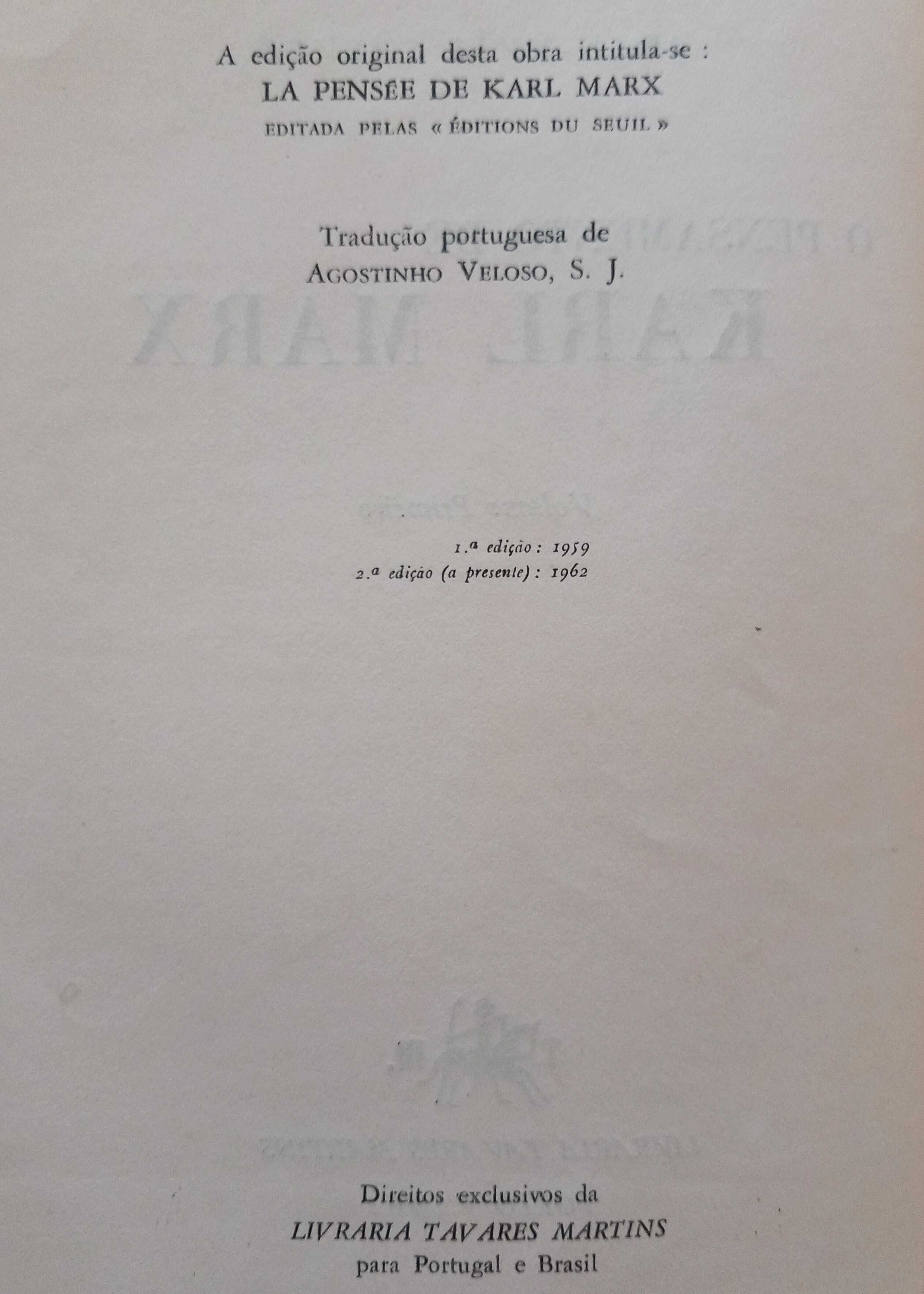 O Pensamento de Karl Marx - Jean-Yves Calvez - Vol.1