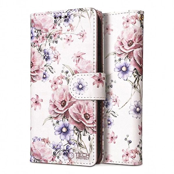Etui Tech-Protect Wallet na Samsung Galaxy A16/4G / 5G - różowe