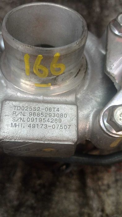 Turbo Citroen Berlingo 1.6 HDI 90CV  do 9HX   ref: 9 6 8 5 2 9 3 0 8 0