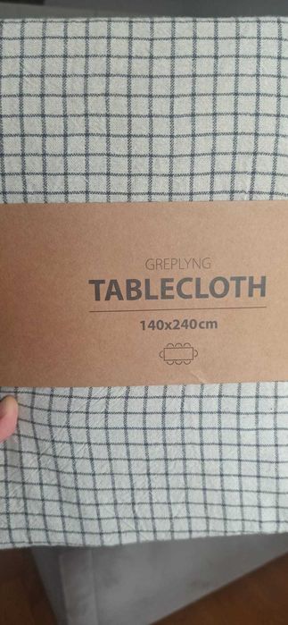 Obrus JYSK GREPLYNG – 100% bawełna, 140×240 cm, nowy