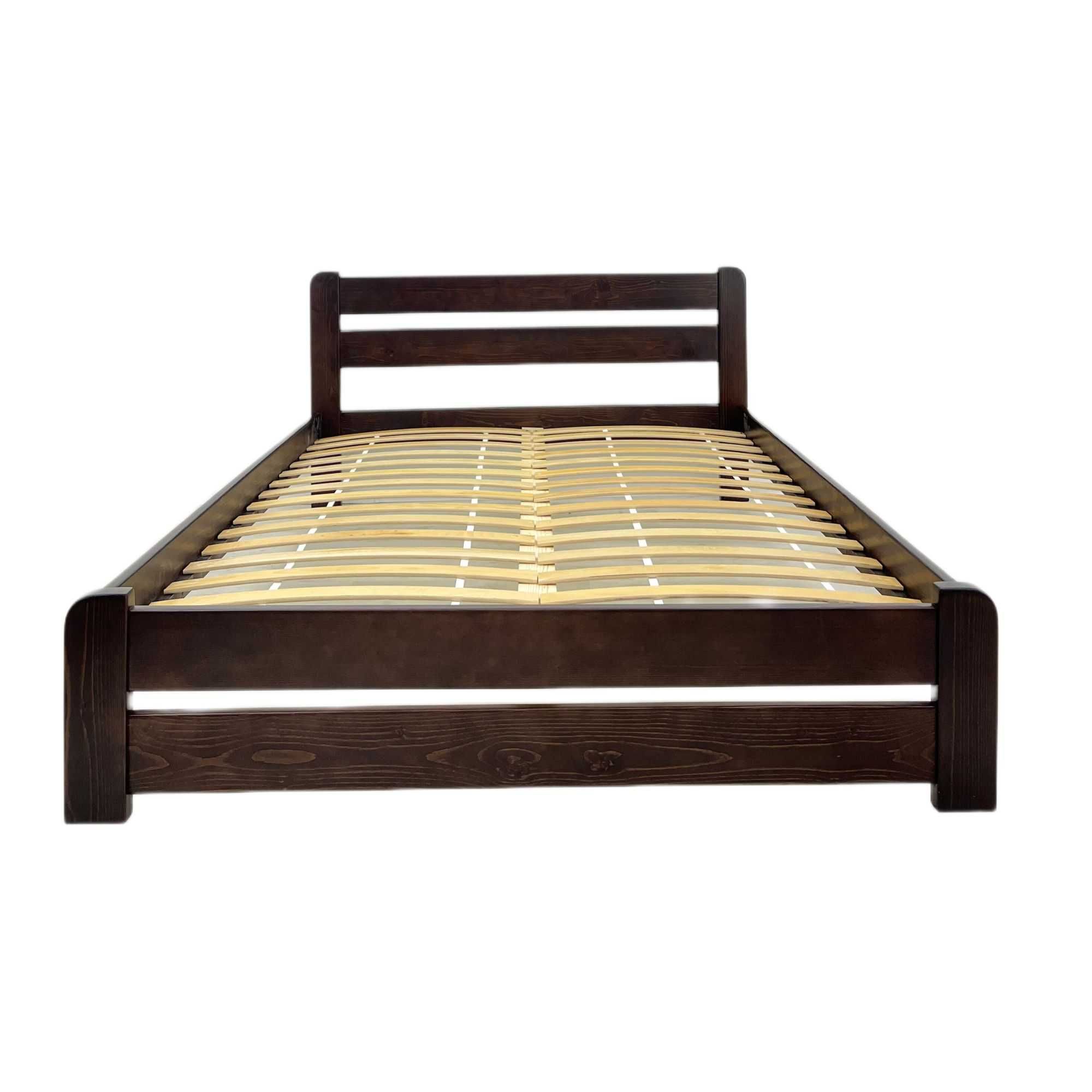 Ліжко з масиву Міцне дерев'яне односпальне двоспальне посилені ламелі