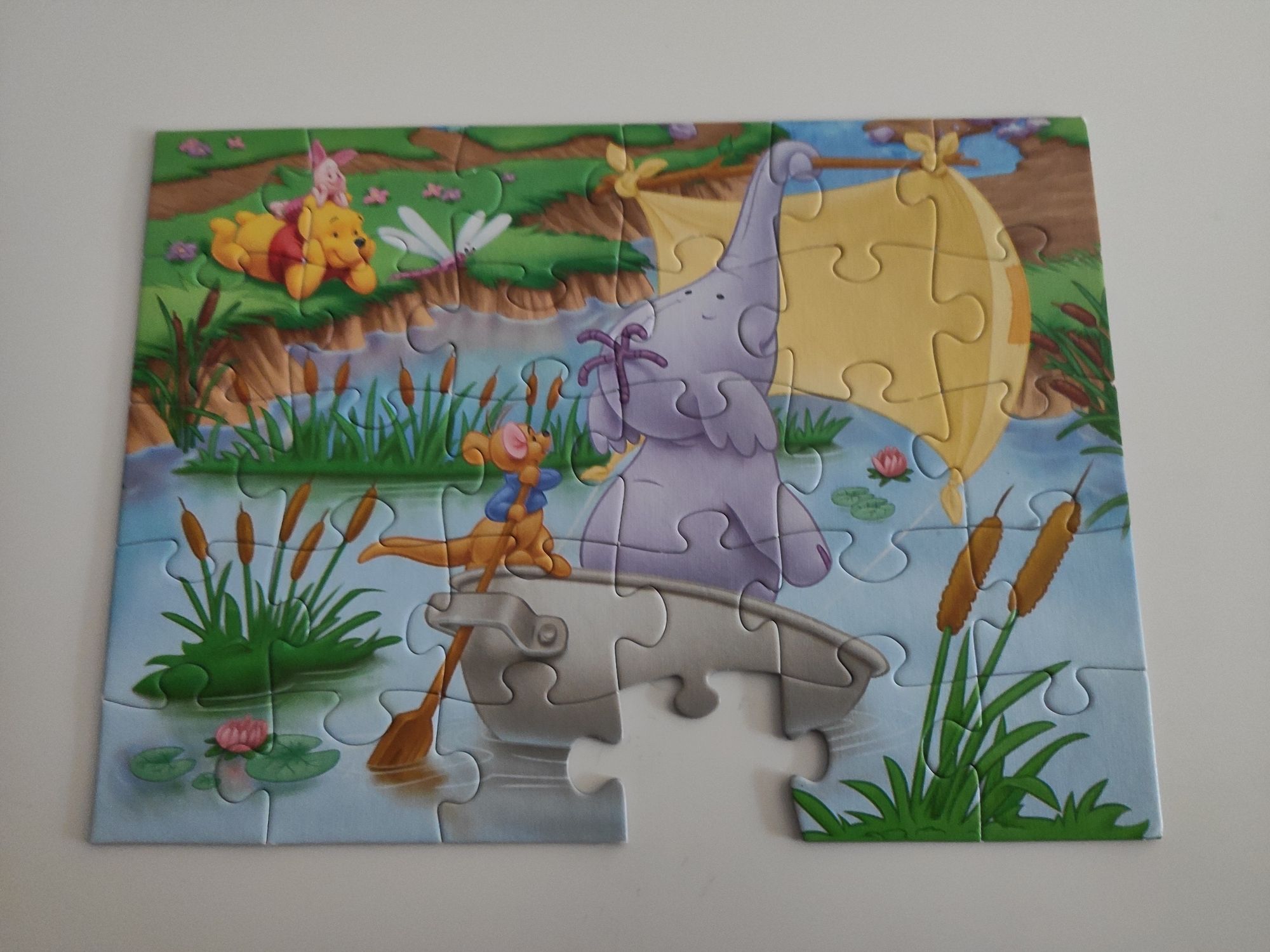 3x puzzle Kubuś Puchatek tom i jerry