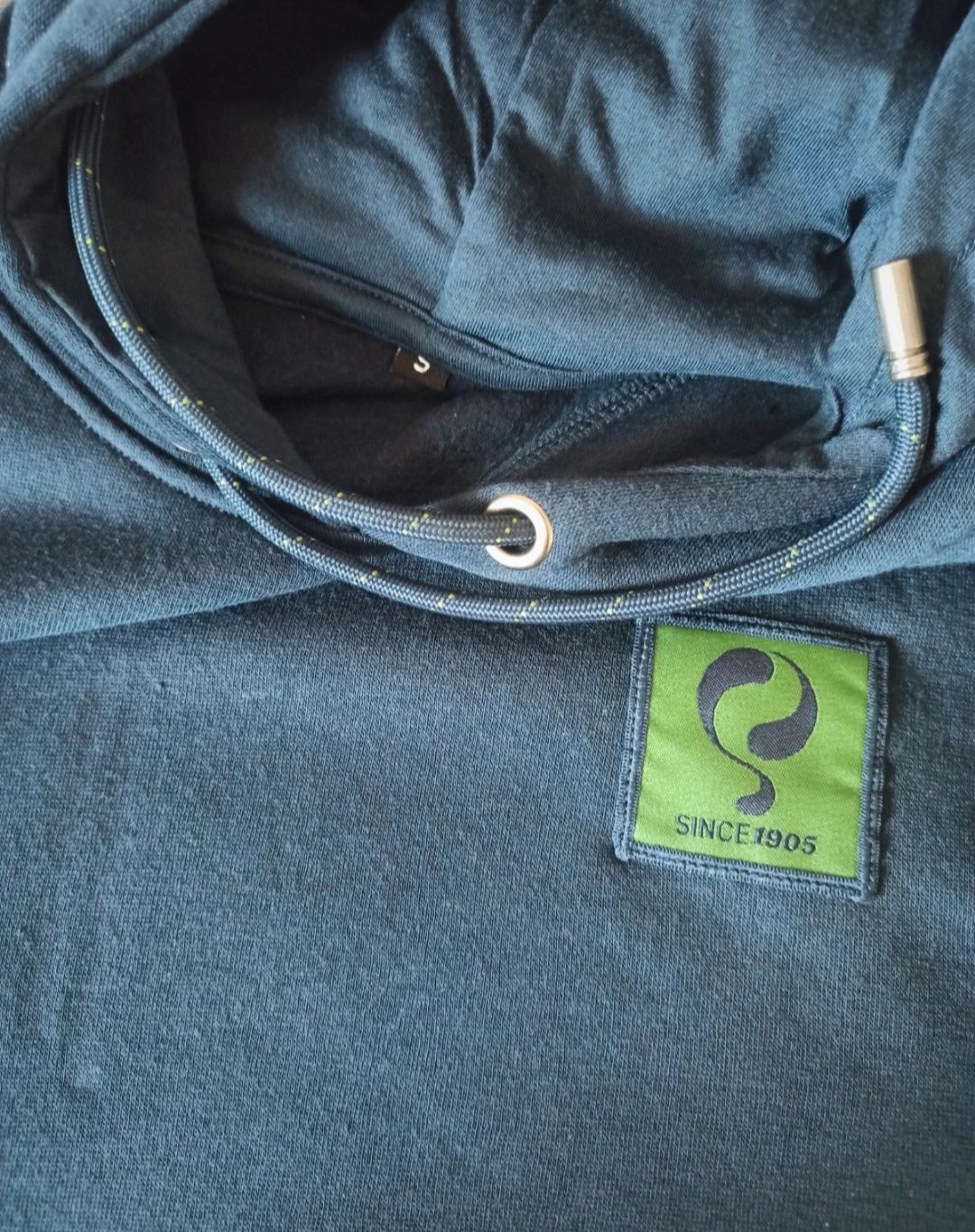 Nowa bluza z kapturem męska granatowa S