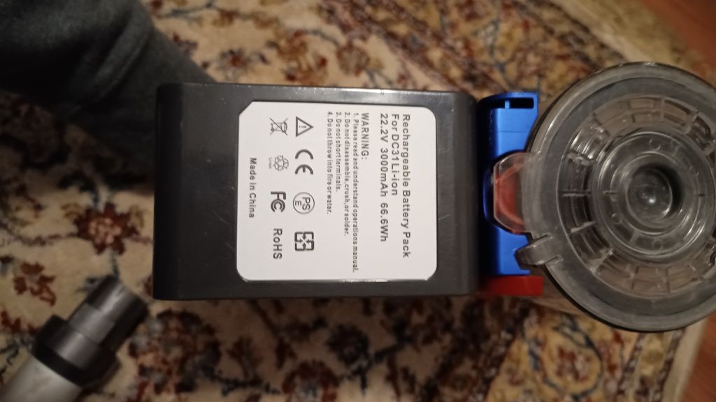 Dyson dc35 odkurzacz pionowy akumulatorowy, nowa bateria