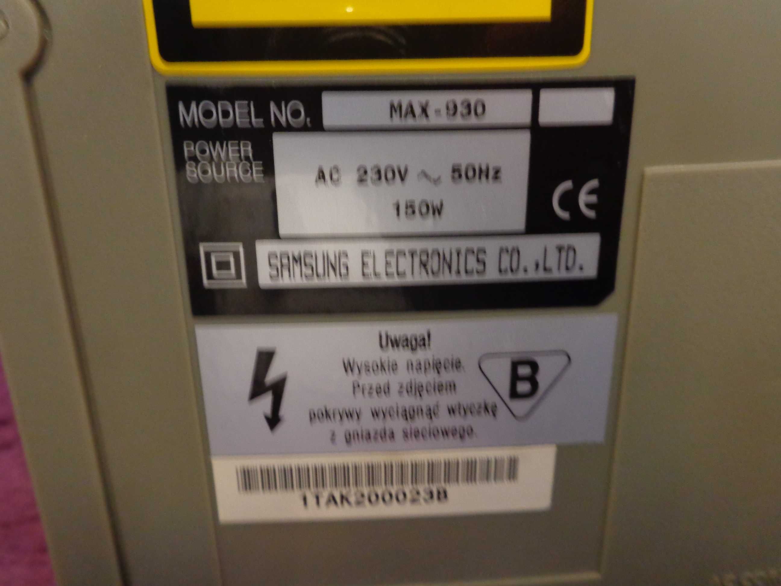 Wieża Samsung MAX-930 - na części
