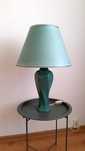 Lampa stołowa zielona 70 cm ceramiczna