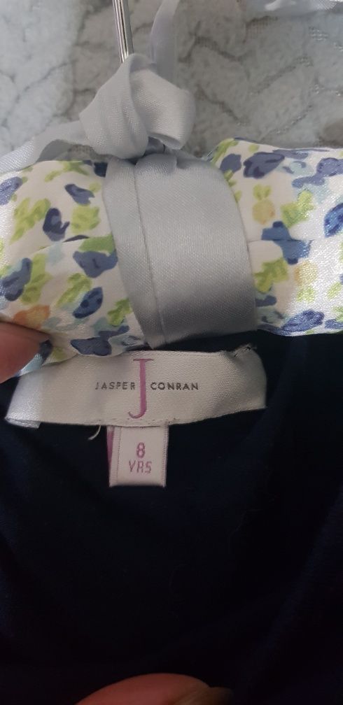 Jasper Conran zwiewna sukienka z kokardą i na podszewce r.8lat/r.128