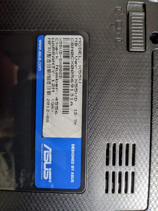 Ноутбук ASUS x55u ssd-500