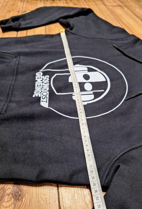 Bawełniana bluza muzyczna kangurek z kapturem rozmiar M