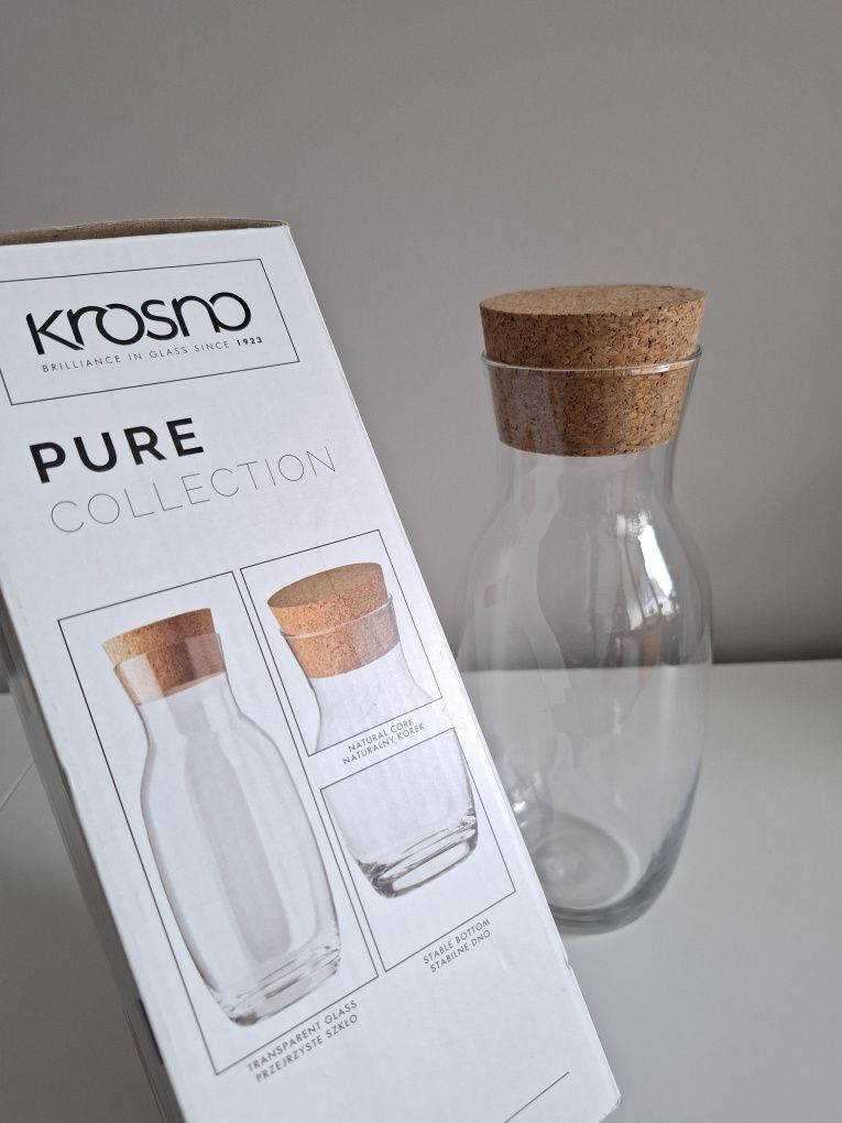 Butelka na wodę karafka Krosno Pure Collection dzbanek