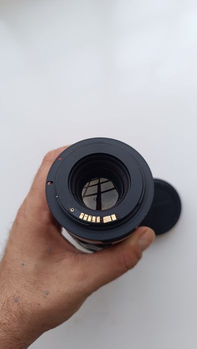 Lente M42 soligor 135mm F2.8 com adaptador para Canon EF sem fungos