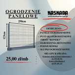 Panel ogrodzeniowy siatka podmurówka pustak ogrodzeniowy ceownik