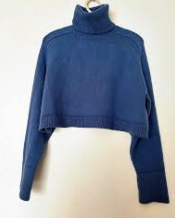 Sweterek golf Zara M38 niebieski habrowy