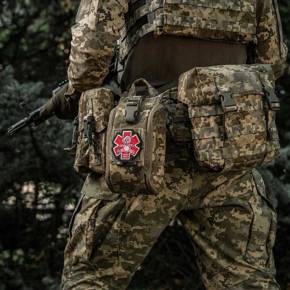M-Tac Naszywka na rzep Medyczna Patch Paramedic Miś Pink/Black