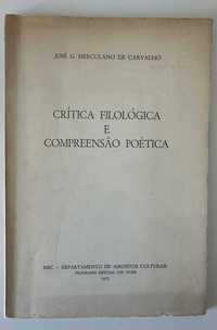 Crítica Filológica e Compreensão Poética - José Herculano de Carvalho