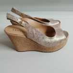 Buty damskie klapki koturny korek Lasocki 39 skóra naturalna