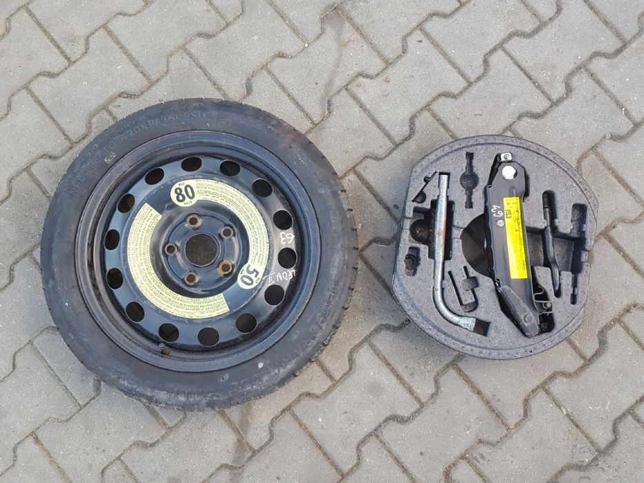 SEAT LEON II ALTEA A3 8P KOŁO DOJAZDOWE 16 5X112 LEWAREK