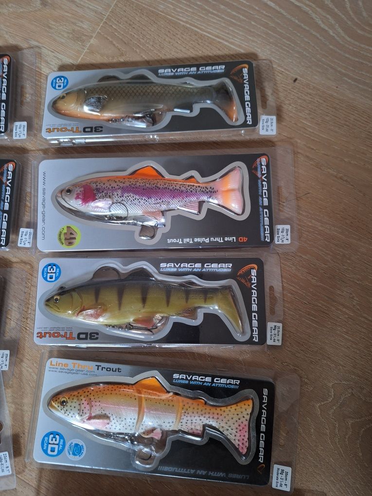 Savage gear line thru trout 20cm oraz perch 23cm