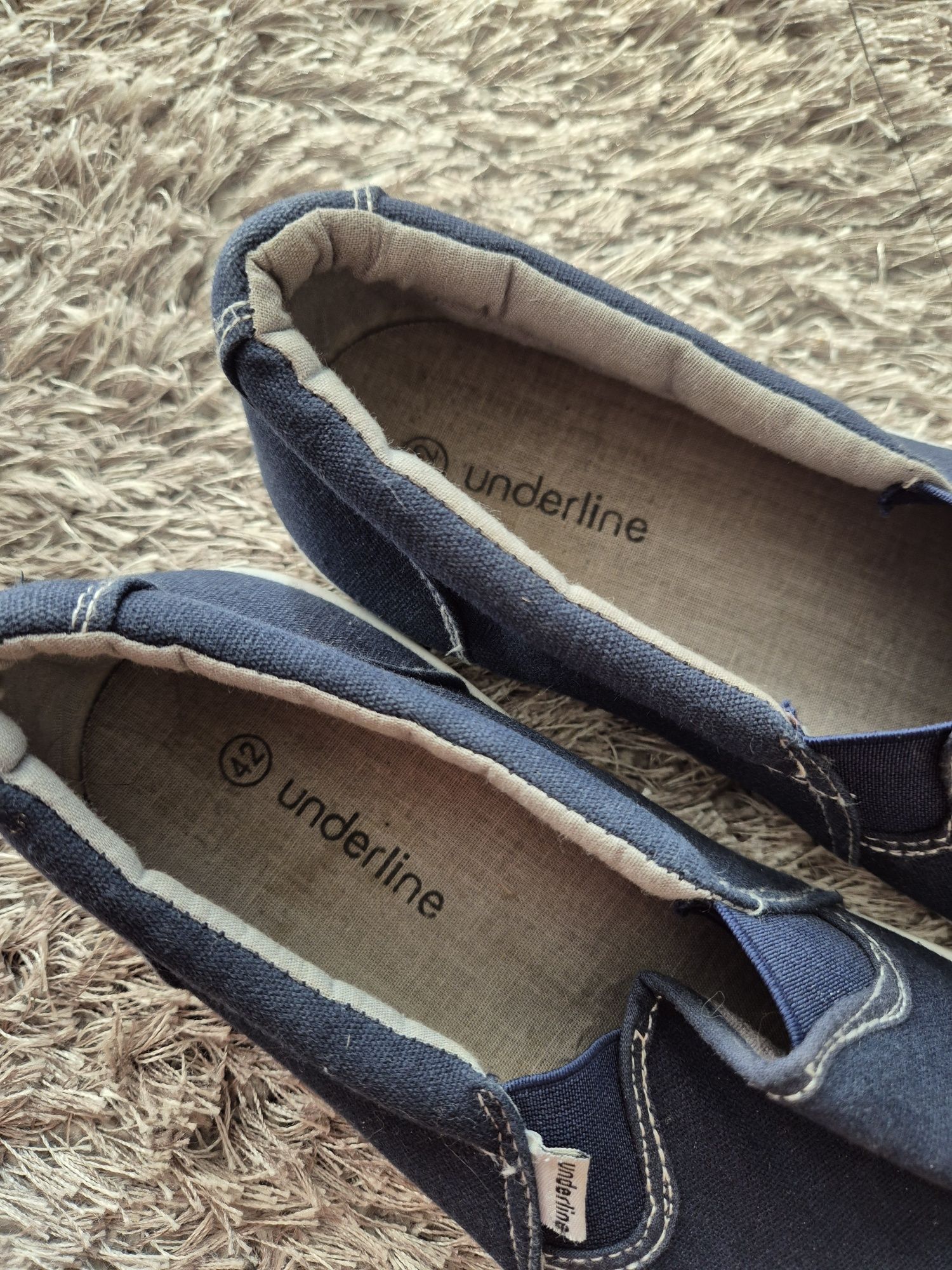 Granatowe trampki wsuwane Underline,r.42