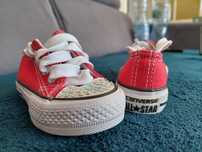 Sprzedam trampki czerwone dla dziewczynki jak converse