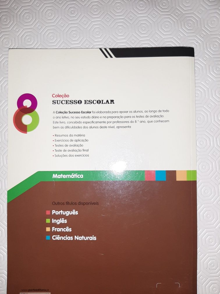 M8 Matemática 8°ano Apoio escolar