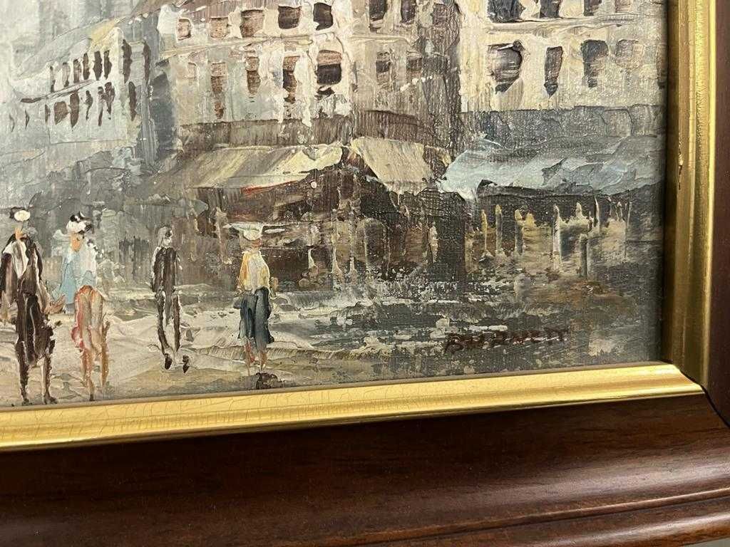 obraz olejny na płótnie Caroline Burnett paryska uliczka