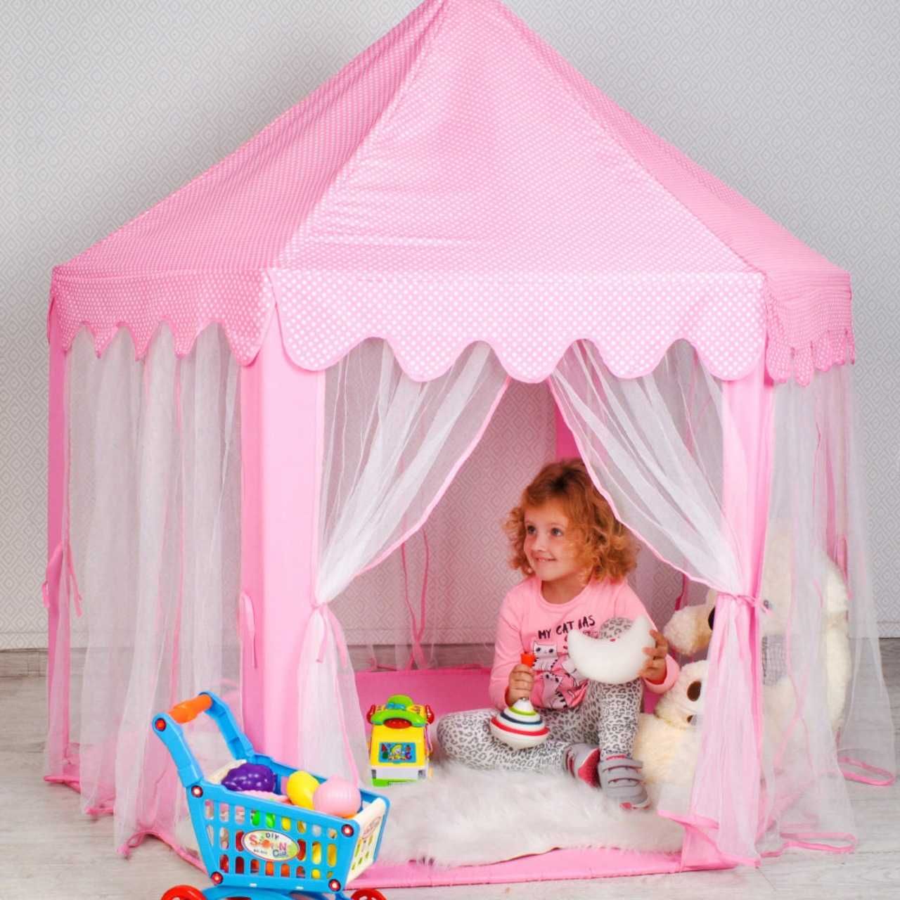 Палатка дитяча ігрова Kruzzel N6104 - рожевий намет