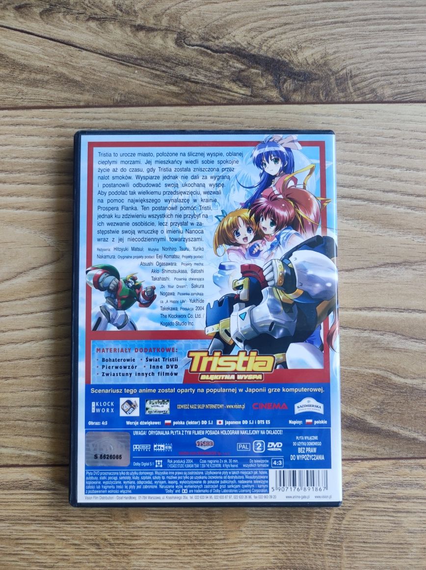 Tristia błękitna wyspa film japoński Anime DVD