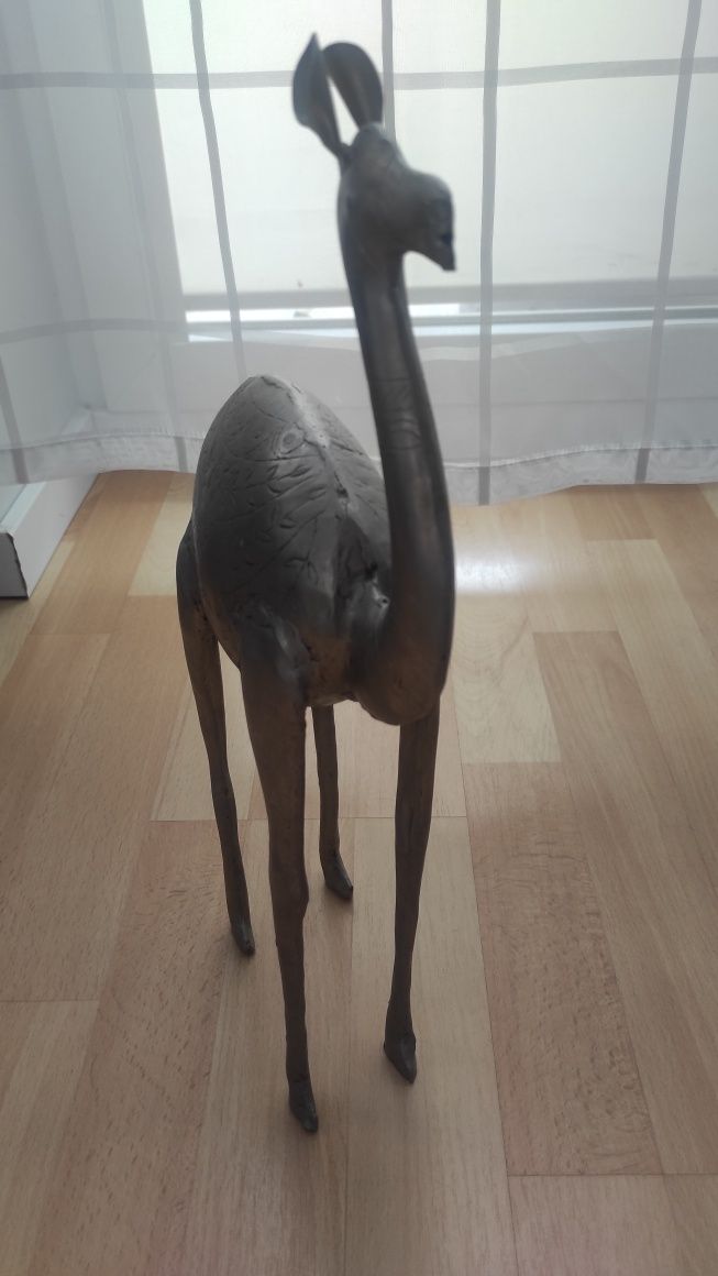 Ozdoba figurka metalowy wielbłąd  41 cm