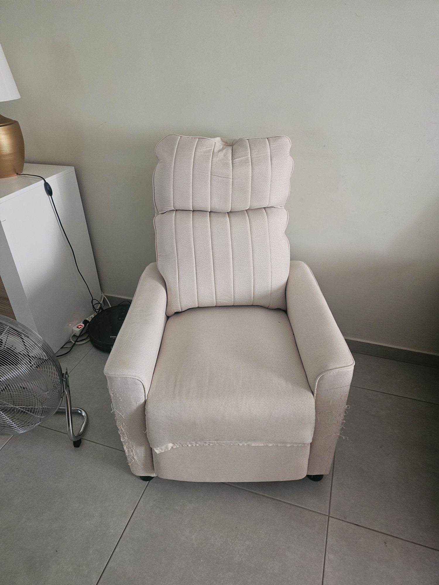 Cadeirão de massagens a funcionar