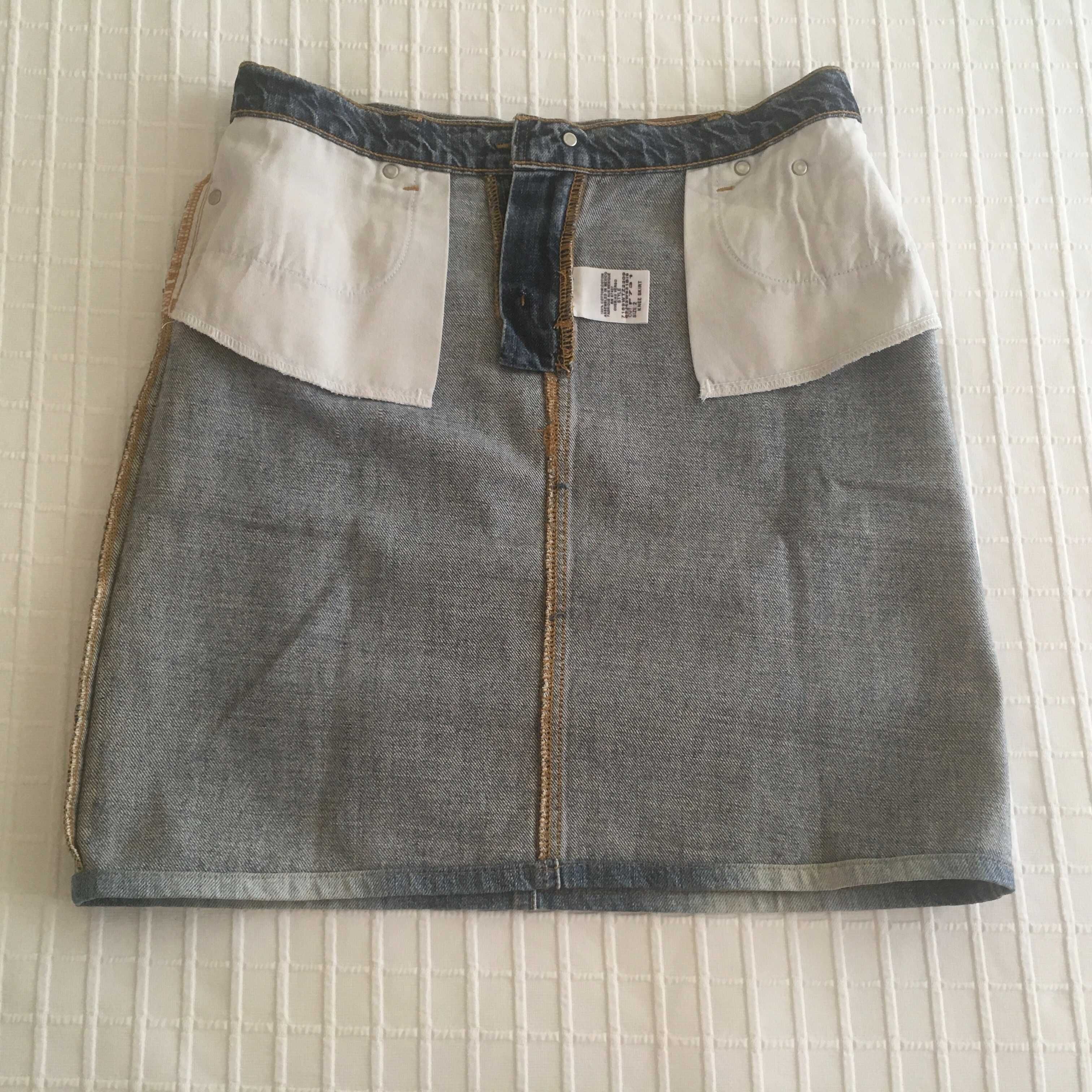 Mini saia Jeans Ralph Lauren como NOVA