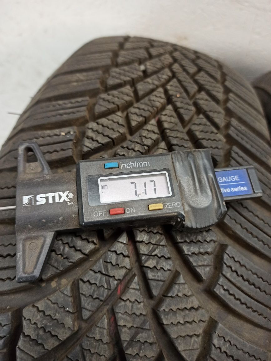4 opony zimowe Bridgestone 175/65 14, 7mm. Możliwy montaż