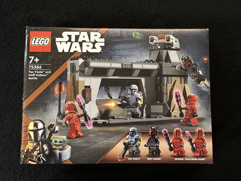 Nowe 75386 LEGO Star Wars Pojedynek Paza Vizsli i Moffa Gideona
