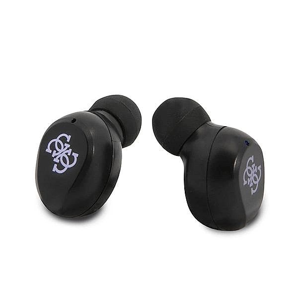 Słuchawki Bluetooth Guess TWS + stacja dokująca - fioletowe