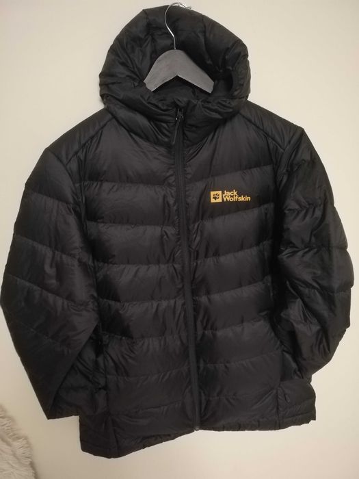 kurtka puchowa Jack Wolfskin M 38 czarna kurtka puchowa M 38 700 cuin