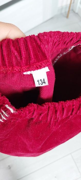 Spódnica długa dla dziewczynki 134 sztruksowa ze sztruksu