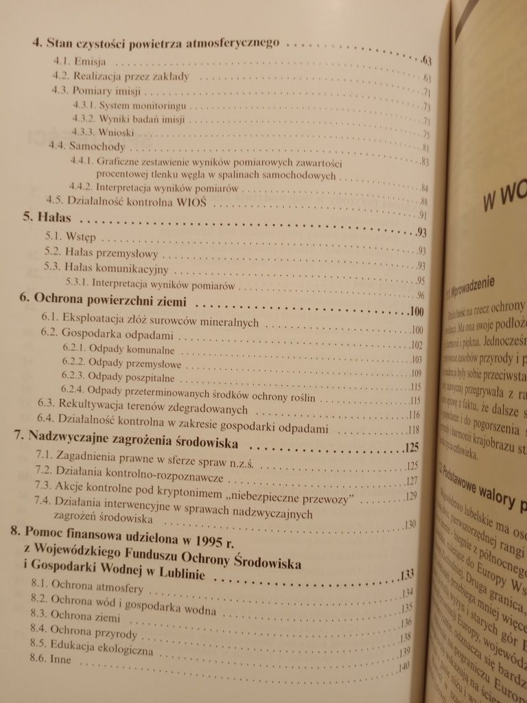 Raport o stanie środowiska woj. lubelskiego za rok 1995