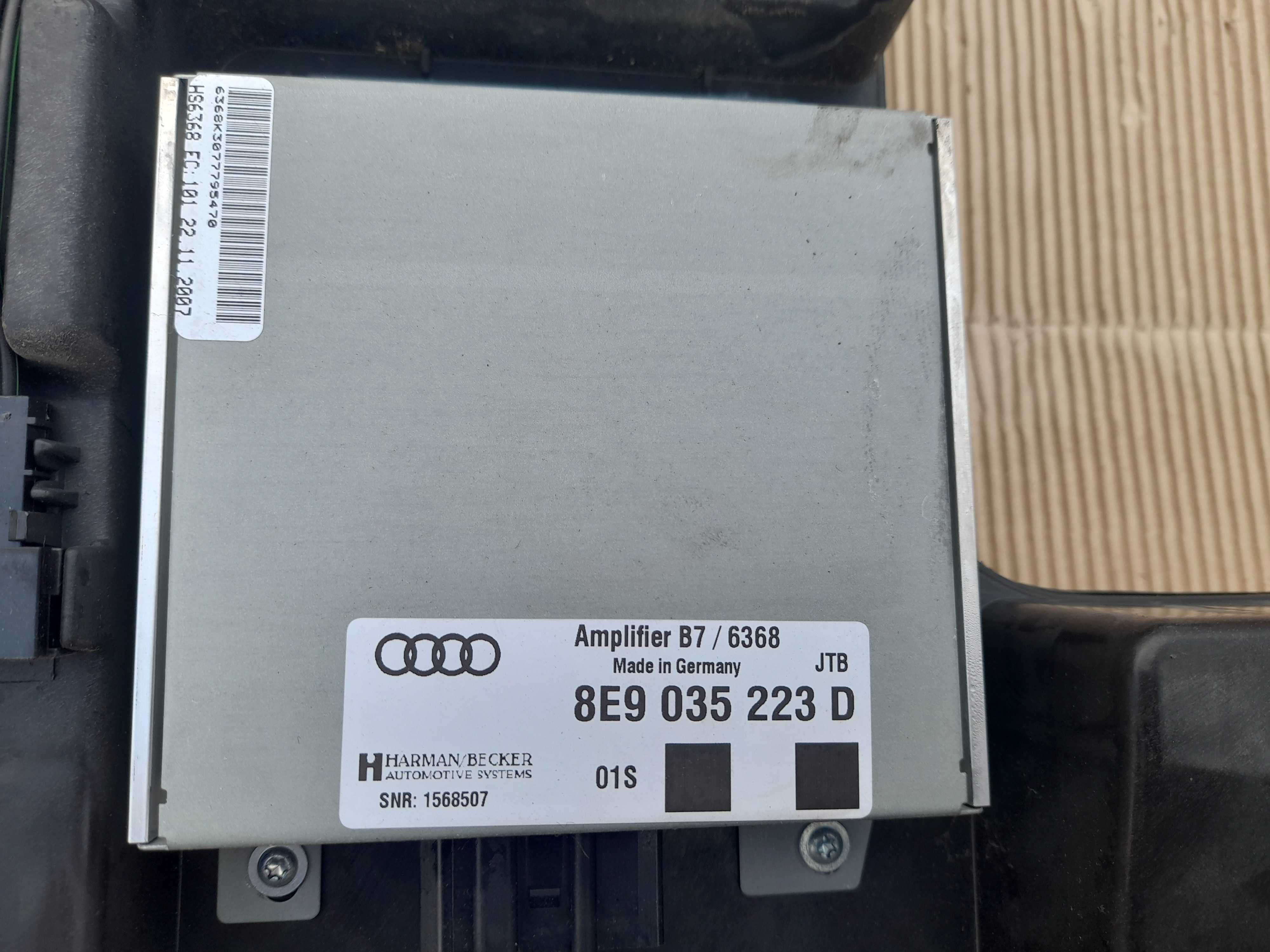 Wzmacniasz / Subwoofer Audi a4 b6 /b7 Kombi HARDMANN  Becker WYSYŁKA