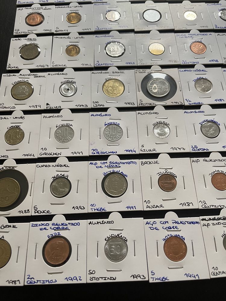 172 Moedas de Coleção Catalogadas