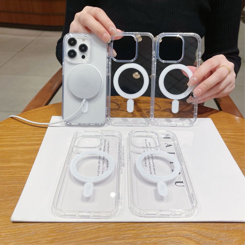 Прозорий чохол MagSafe для iPhone 14,15,16 pro max