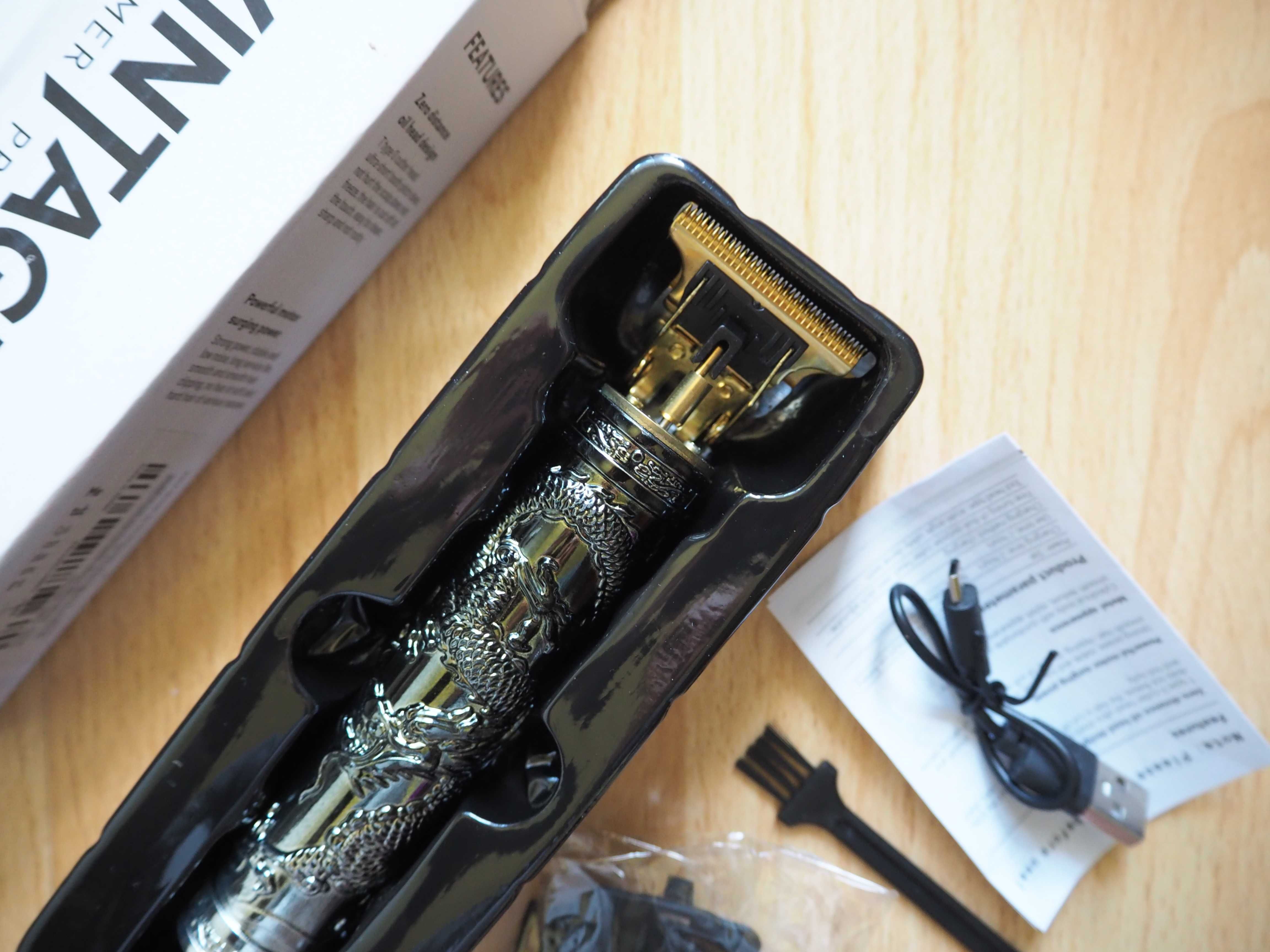 Elektryczna maszynka do strzyżenia golarka Trymer barber - usb