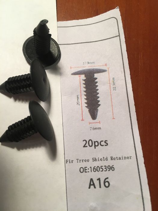 Крепёж, андапки, клипсы